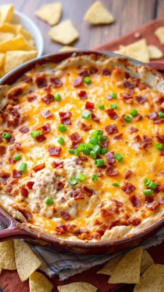 Delicious Baked Cheese Bacon Dip Recipe