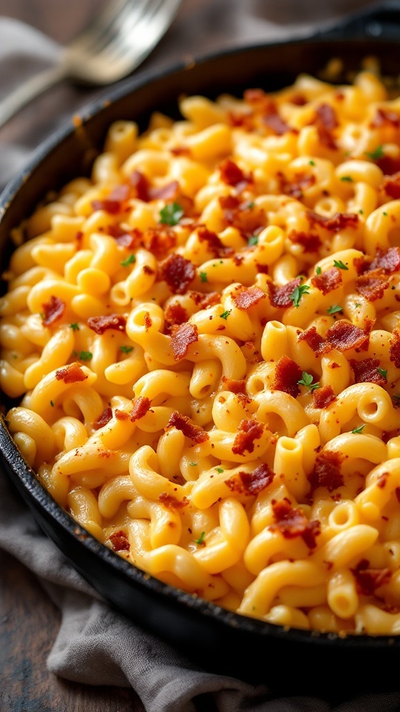 Baked Mac and Cheese with Bacon Crumble