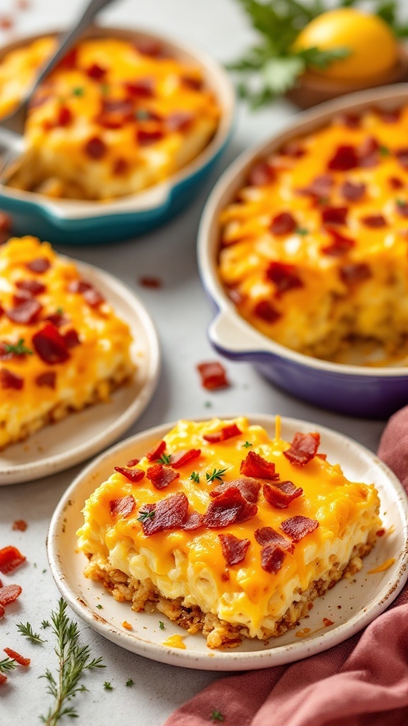 Breakfast Bliss Cheesy Hashbrown Casserole