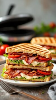 Classic BLT Panini with Garlic Aioli