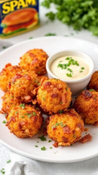 Crispy SPAM and Bacon Bites