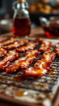 Maple Glazed Bacon Strips