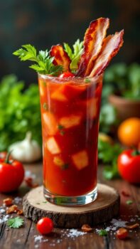 Savory Bacon Bloody Mary cocktail